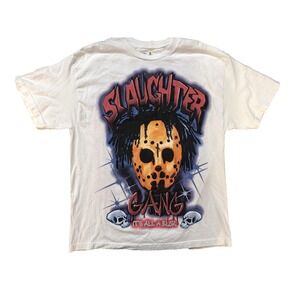 21 Savage Shirt Mens XL White Slaughter‎ Gang It's All A Blur Tour Tee Hip Hop